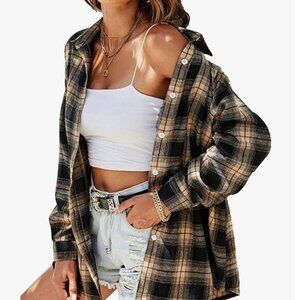 Zontroldy Plaid Flannel Shirt